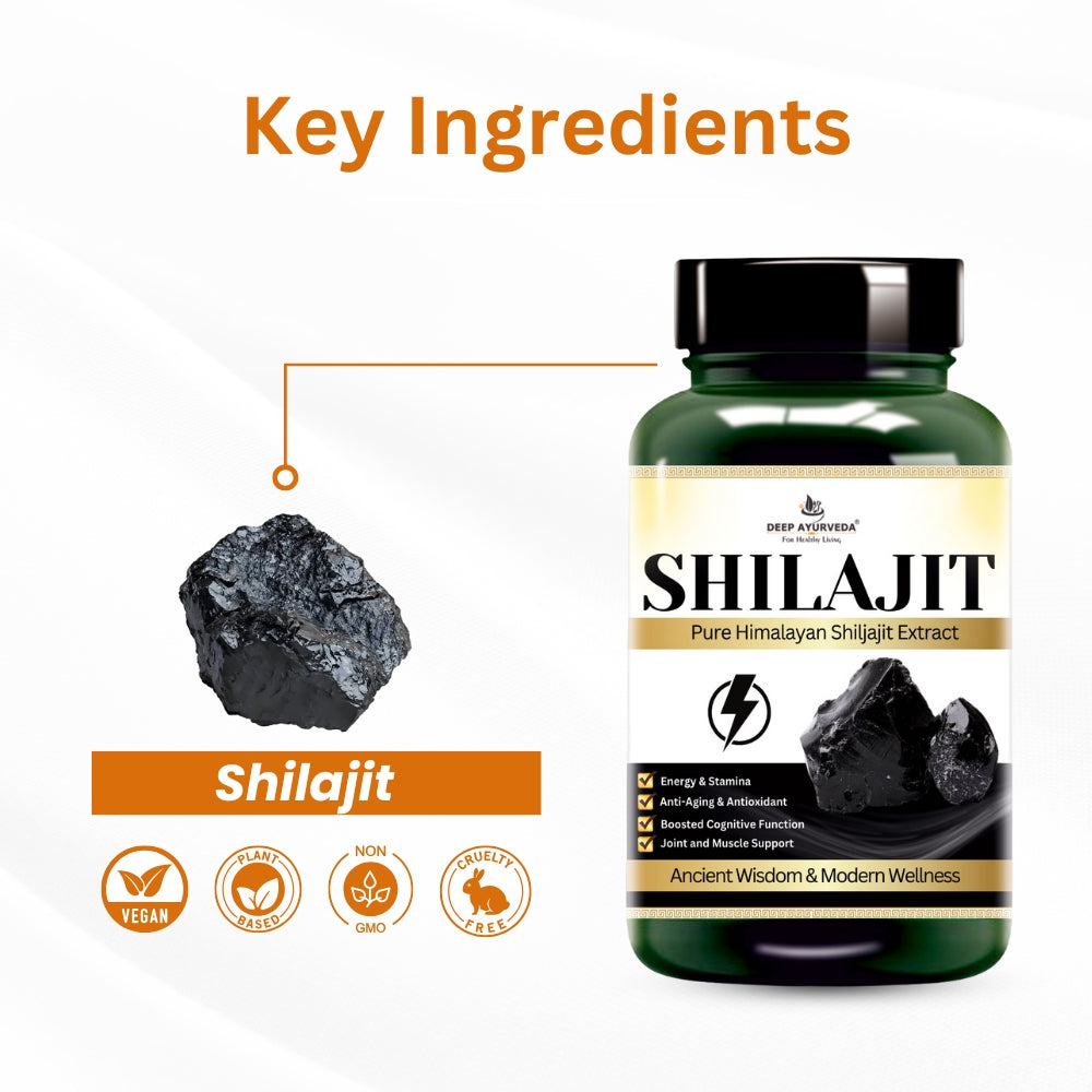 key ingredients in Shilajit capsules 