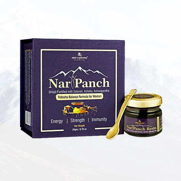 Naripanch Prash & Naripanch Shilajit Combo - Deep Ayurveda India