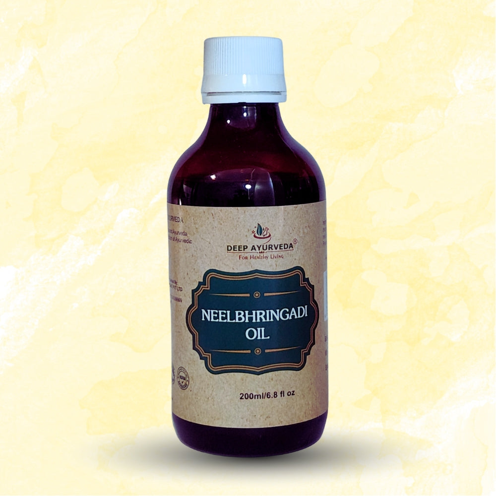 Neelbhringadi Oil Promote Hair Growth - Deep Ayurveda India