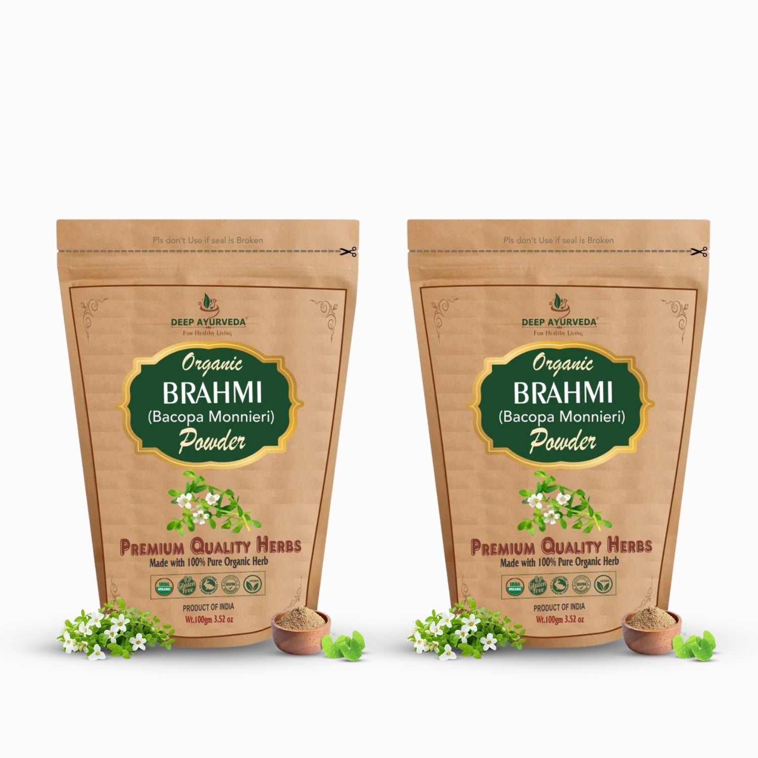 pack of 2 brahmi powder