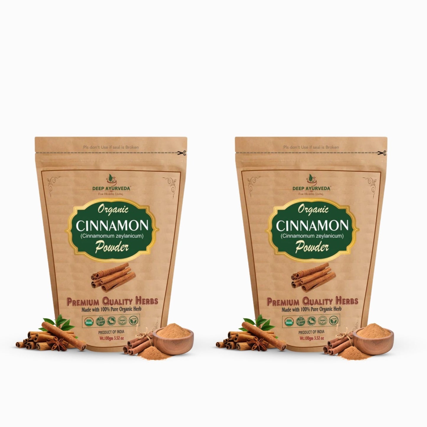 pack of 2 cinnamon powder