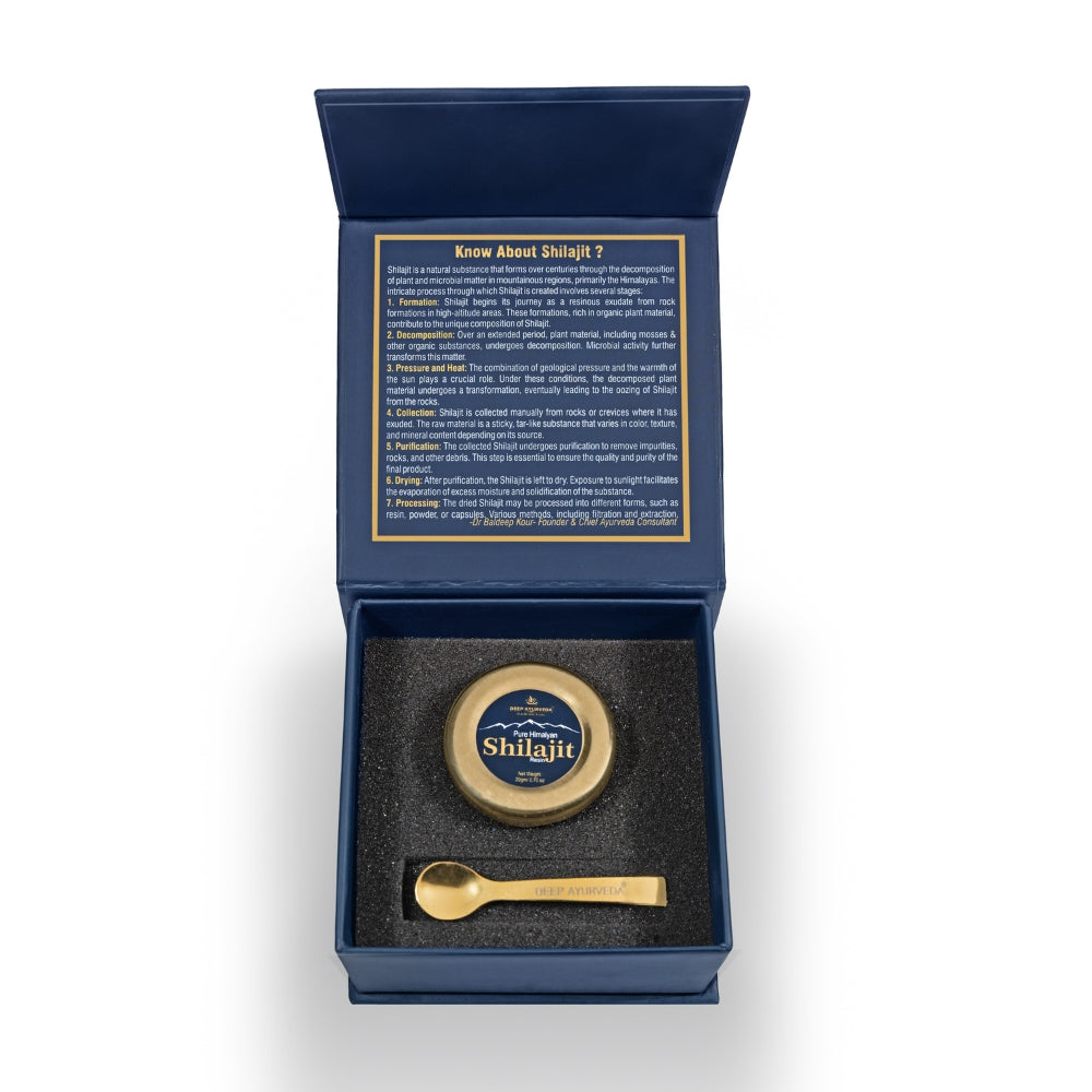 pure Himalayan Shilajit With spoon