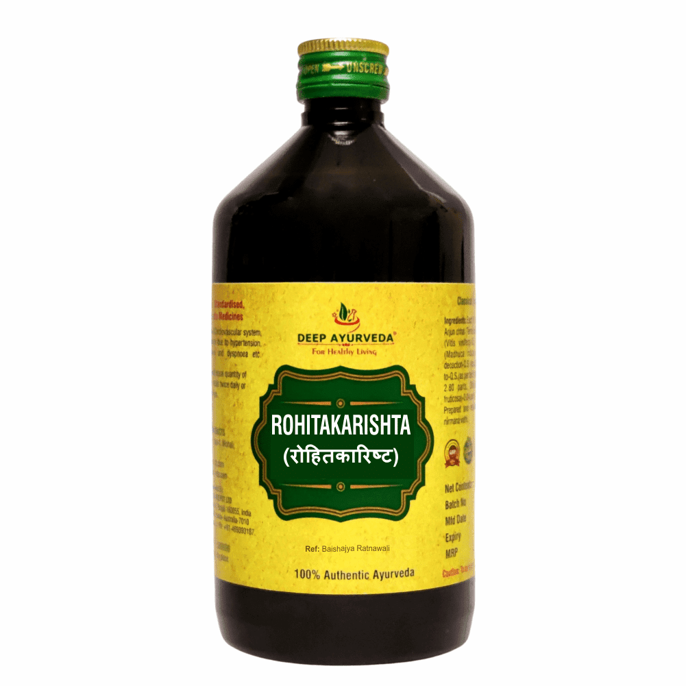 Rohitakarishta for Managing Liver Disorders and Spleen Enlargement - Deep Ayurveda India
