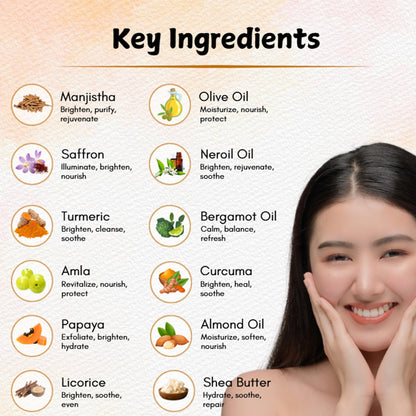 Vedaxry Skin Lightening Cream for Melasma & Dark Spots (50gm) - Brightens Skin, Reduces Pigmentation & Blemishes - Deep Ayurveda India